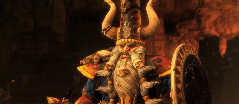 Легендарный лорд Жатан Чёрный и охота за реликвиями в геймплее гномов Хаоса из Total War: Warhammer 3