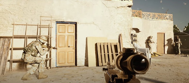 Выбивание дверей в геймплейных тизерах пре-альфа версии шутера Six Days in Fallujah
