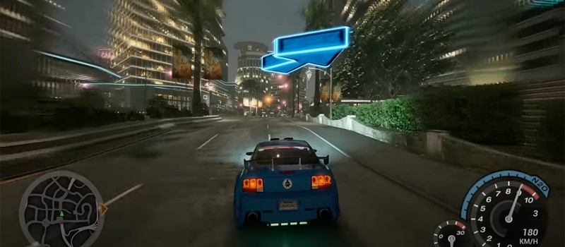 Большой апдейт фанатского ремейка Need for Speed: Underground 2 на движке Unreal Engine 5