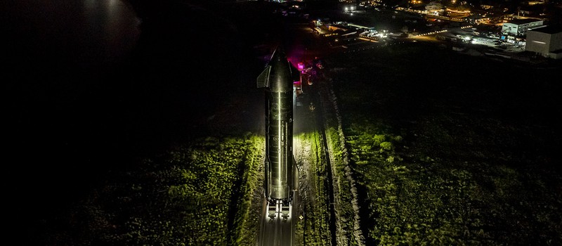 SpaceX выкатила новый прототип Starship на площадку для тестирования двигателей