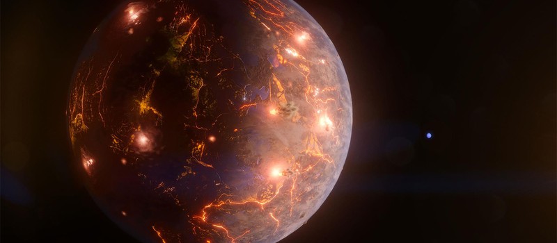 Недавно открытая экзопланета может включать жидкую воду и множество вулканов на поверхности