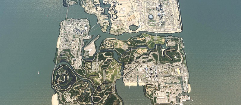 Фанат воссоздал всю карту из GTA: San Andreas в Cities: Skylines