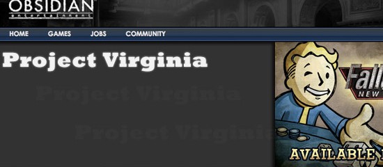 Project Virginia – новая игра Obsidian