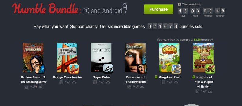 Началась распродажа Humble Bundle: PC and Android 9