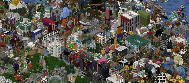 Стример потратил три года на создание плотно застроенной карты Земли в Minecraft