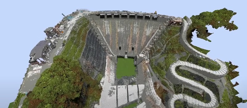 Японское правительство использовало Minecraft для демонстрации будущей плотины