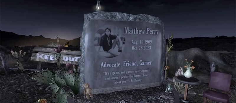 Новый мод для Fallout: New Vegas добавляет памятник Мэттью Перри