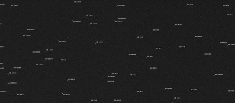Зонд NASA по изучению астероидов сделал первый снимок, представляя поле звезд