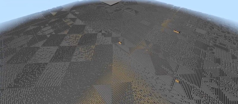 Игрок в Minecraft построил гигантский устрашающий "Мега-лабиринт"
