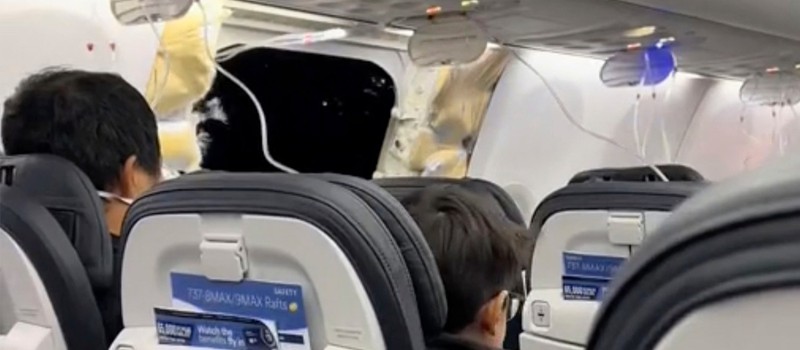 iPhone пережил падение из самолёта Alaska Airlines, потерявшего часть фюзеляжа на высоте 5000 метров
