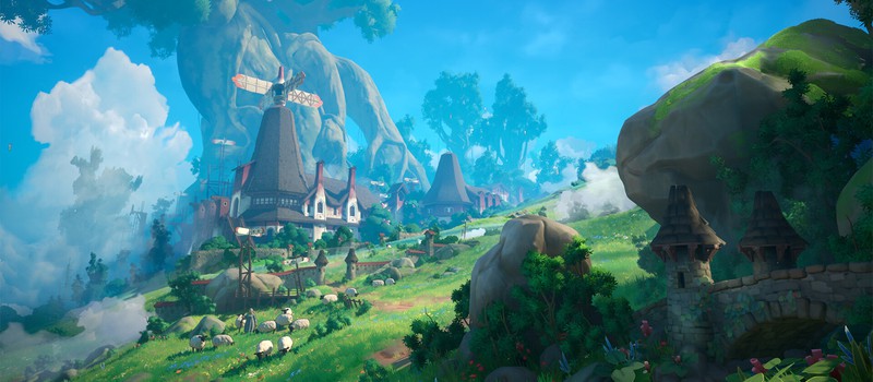 Художник создал на Unreal Engine 5 фэнтезийную горную ферму в стиле Гибли