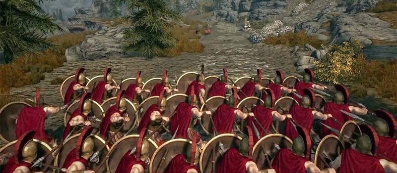 Игрок Skyrim продемонстрировал эффективность римских легионеров в северной провинции Тамриэля