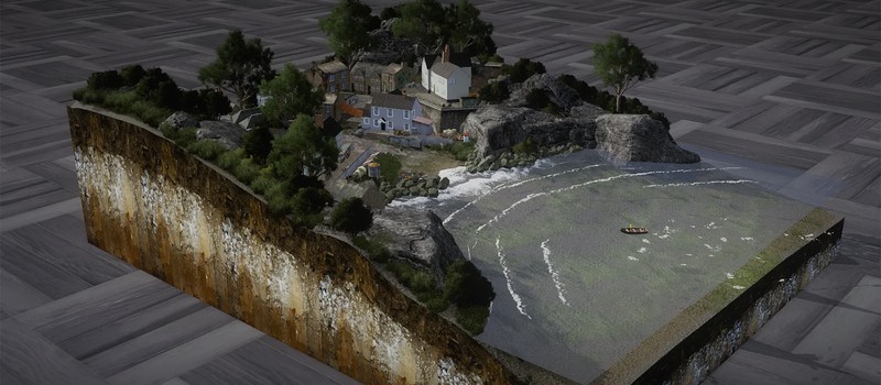 Игрок Cities: Skylines показал очаровательную диораму деревушки в бухте