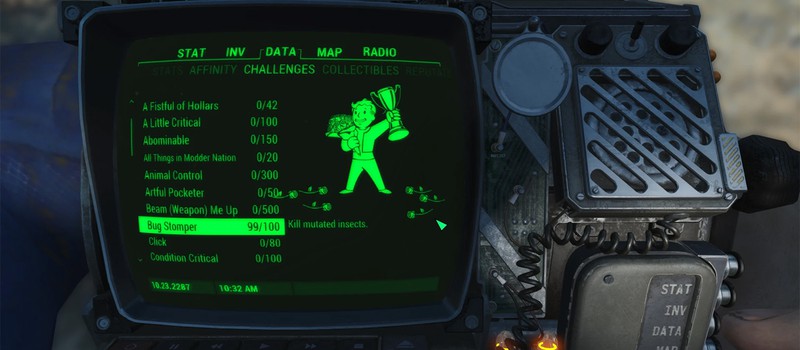Fallout 4 получила систему испытаний в стиле Fallout: New Vegas и Fallout 76