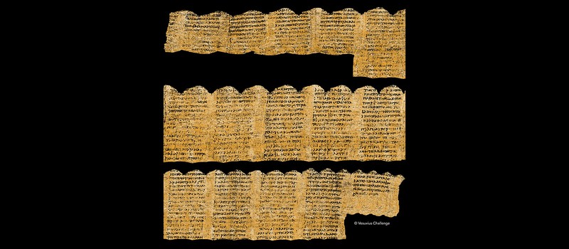 При помощи машинного обучения учёные расшифровали текст 2000-летнего папирусного свитка, сожженного при извержении Везувия