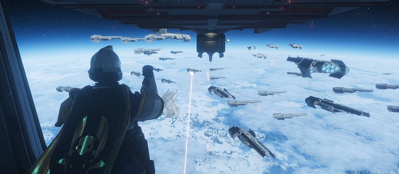 В Helldivers 2 можно увидеть из космоса, как игроки используют Стратагемы на поверхности планеты