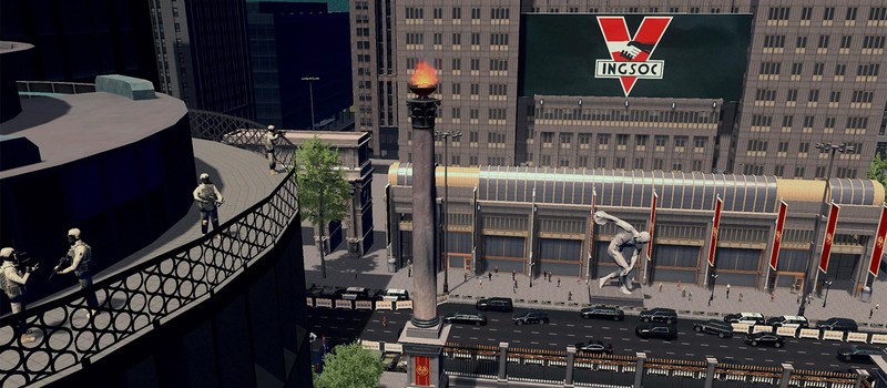 Игрок Cities: Skylines уже год строит антиутопический город в стиле "1984"