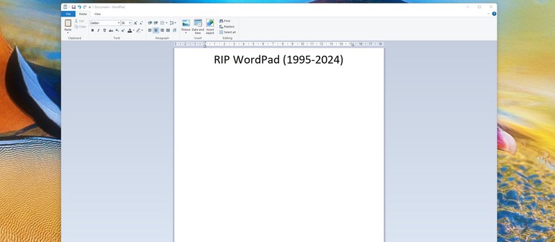 Из Windows 11 удалят текстовый редактор WordPad