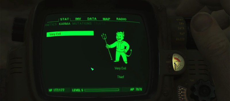 Новый мод для Fallout 4 возвращает улучшенную систему кармы