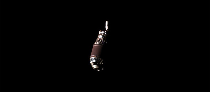Частный зонд для исследования космического мусора сделал фото отработавшей ракеты на орбите