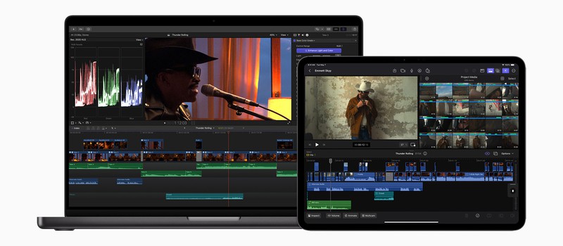 Final Cut Pro на iPad: поддержка внешних дисков и многокамерной съёмки в реальном времени