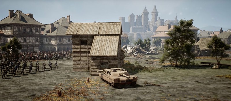 В средневековом симуляторе войны Kingmakers показывают, что происходит, когда в битву вступает танк Abrams
