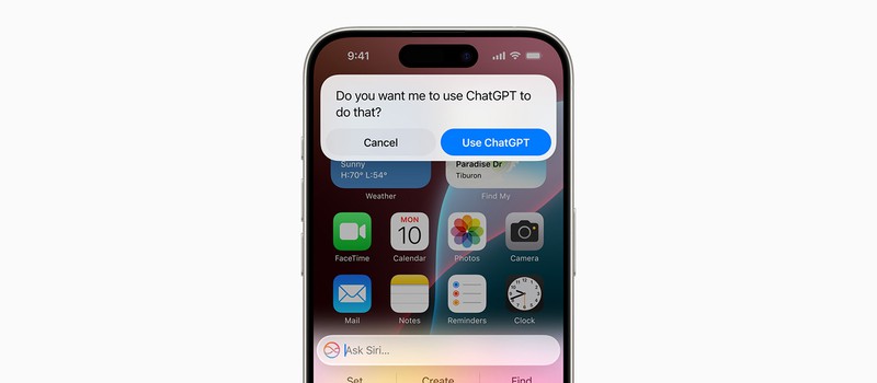 ChatGPT встроен в Apple Intelligence, но будет просить разрешение на использование