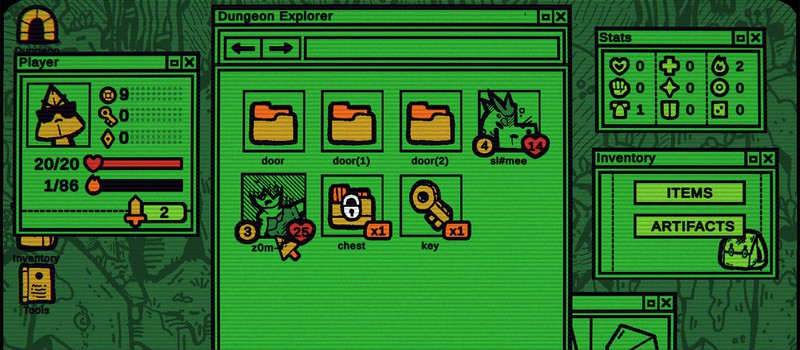 Folder Dungeon — рогалик в стиле операционной системы, релиз в 2025 году
