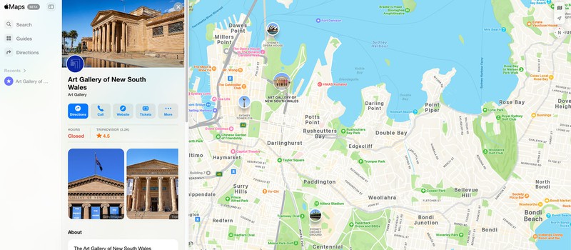 Приложение Apple Maps теперь доступно в веб-версии