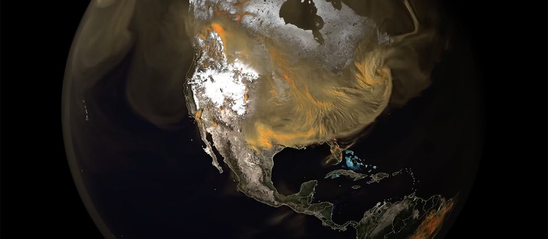 NASA визуализировало выбросы CO2 на Земле