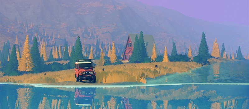 Первый геймплейный трейлер Over the Hill показывает стильный офф-роуд симулятор с минималистичной эстетикой