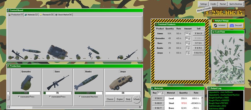 Анонсирована Military Incremental Complex — симулятор торговли оружием в стиле Windows 98