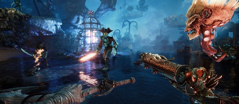 Создатели BLACKTAIL анонсировали DAVY x JONES — шутер о безголовом Дэви Джонсе, который пробирается через мир мертвых ради мести