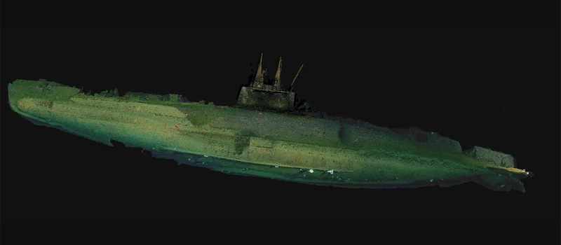 Впечатляющие кадры затонувшей американской подводной лодки времен Первой мировой войны