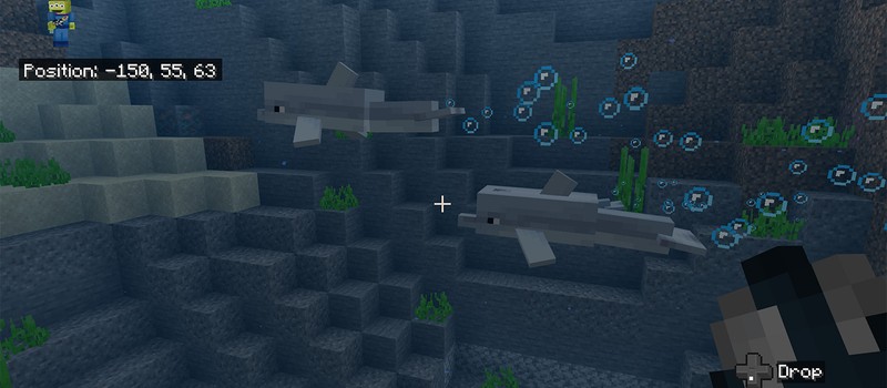 Игрок Minecraft столкнулся с поистине редким моментом – дельфин убил опасного Иссушителя