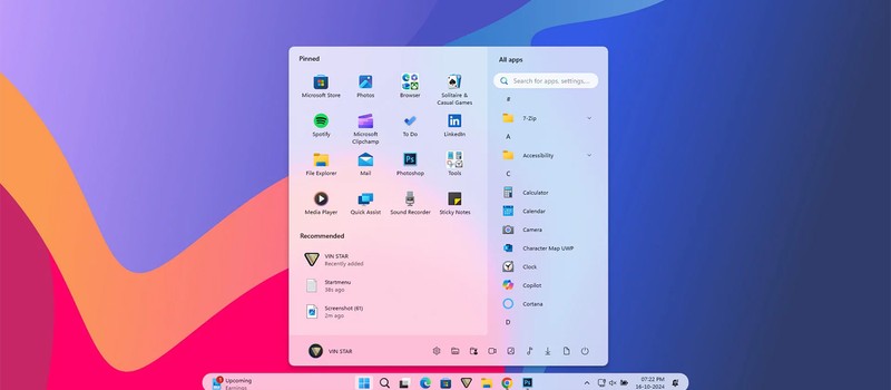 Microsoft добавляет масштабирование иконок на панели задач Windows 11 для максимального использования пространства