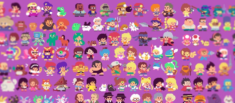 300 известных персонажей в пикселях