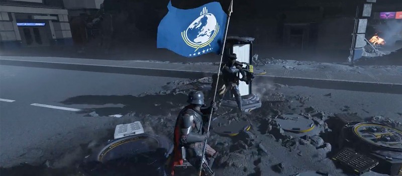 Игроки Helldivers 2 обнаружили, что обновленный флаг приводит к вылету из игры всех, кроме самого флагоносца