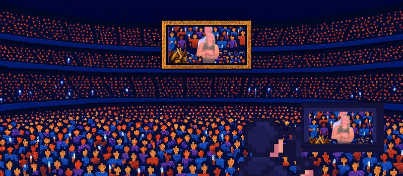 Скандал с "поцелуйной камерой" на концерте Coldplay превратили в видеоигру с помощью ИИ