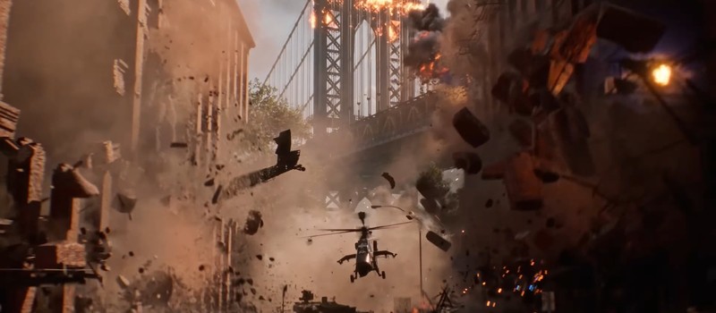 Выступление президента США, разрушения всего и взрыв плотины в трейлере Battlefield 6