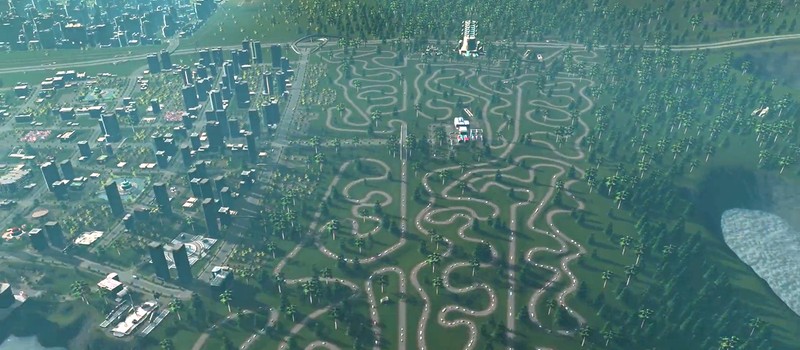 Игрок Cities Skylines создал многокилометровую пробку к космическому лифту в качестве урока другим геймерам – не стройте этот лифт