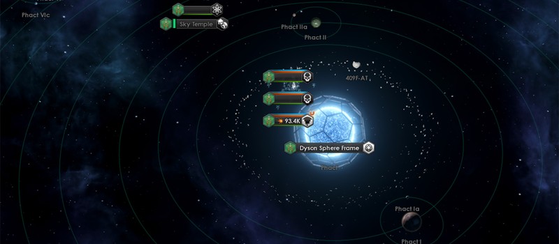 Игрок Stellaris встретил Павшую Империю, которая решила добить себя строительством Сферы Дайсона