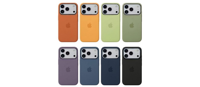 Утечка показала восемь новых цветов силиконовых чехлов для iPhone 17 Pro