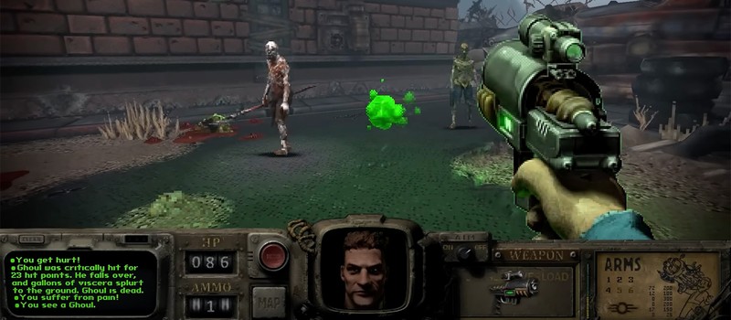 Фанатский ремейк Fallout 1 от первого лица выглядит феноменально на 6-минутном геймплейном видео