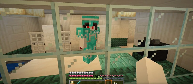 Игрок Minecraft создал рабочие зеркала с помощью трюка из кино