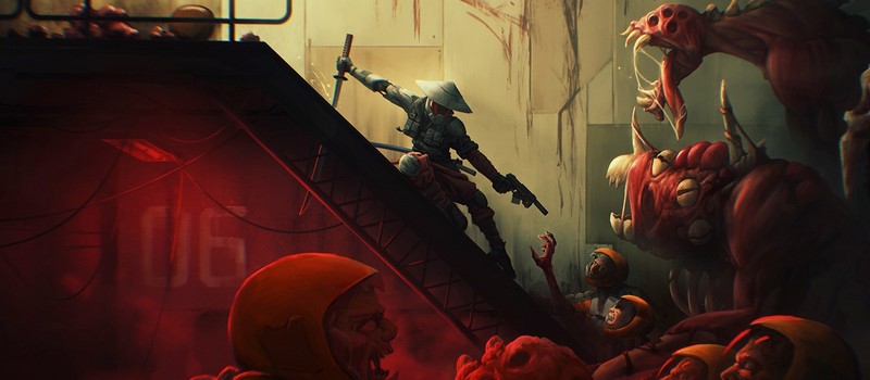 Состоялся внезапный релиз Katanaut — 2D-рогалика про кибер-ниндзю с монстрами будто из Dead Space