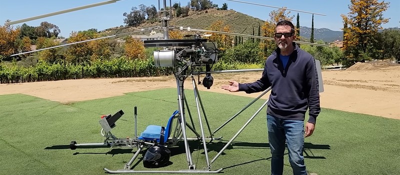 Ютубер показал прелести полетов на ультралегком микровертолете весом 113 килограммов