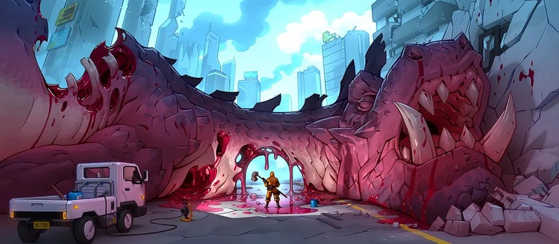 Работаем главным героем "Кайдзю №8" в трейлере симулятора уборки Kaiju Cleanup