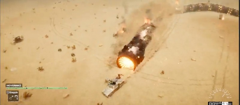 Инфернальный механический червь бушует среди пустыни в геймплейном ролике Drivers of the Apocalypse