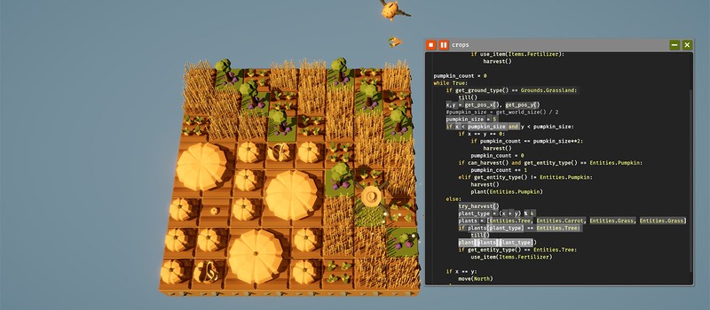 Фермерский симулятор The Farmer Was Replaced может научить реальному программированию